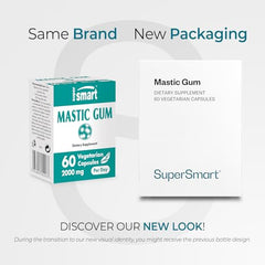Supersmart mastic gum capsules 500 mg each for a potent daily serving