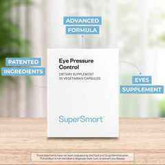 Supersmart Mirtoselect bilberry extract bottle, rich anthocyanins for potential microvascular support.