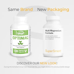 Supersmart Multi Magnesium Formula capsules embody high bioavailability for efficient cellular uptake.