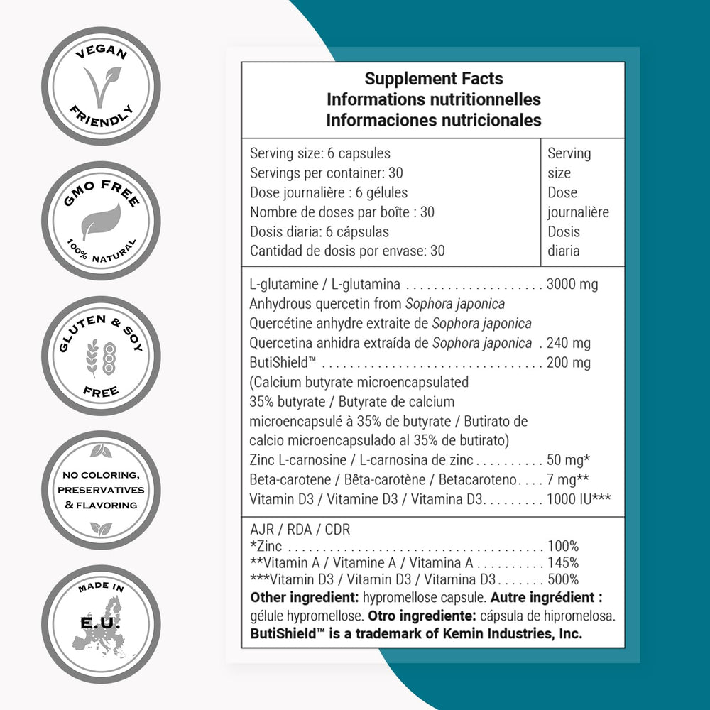 Close-up of Supersmart PermeaGut capsules showing gastro-resistant design