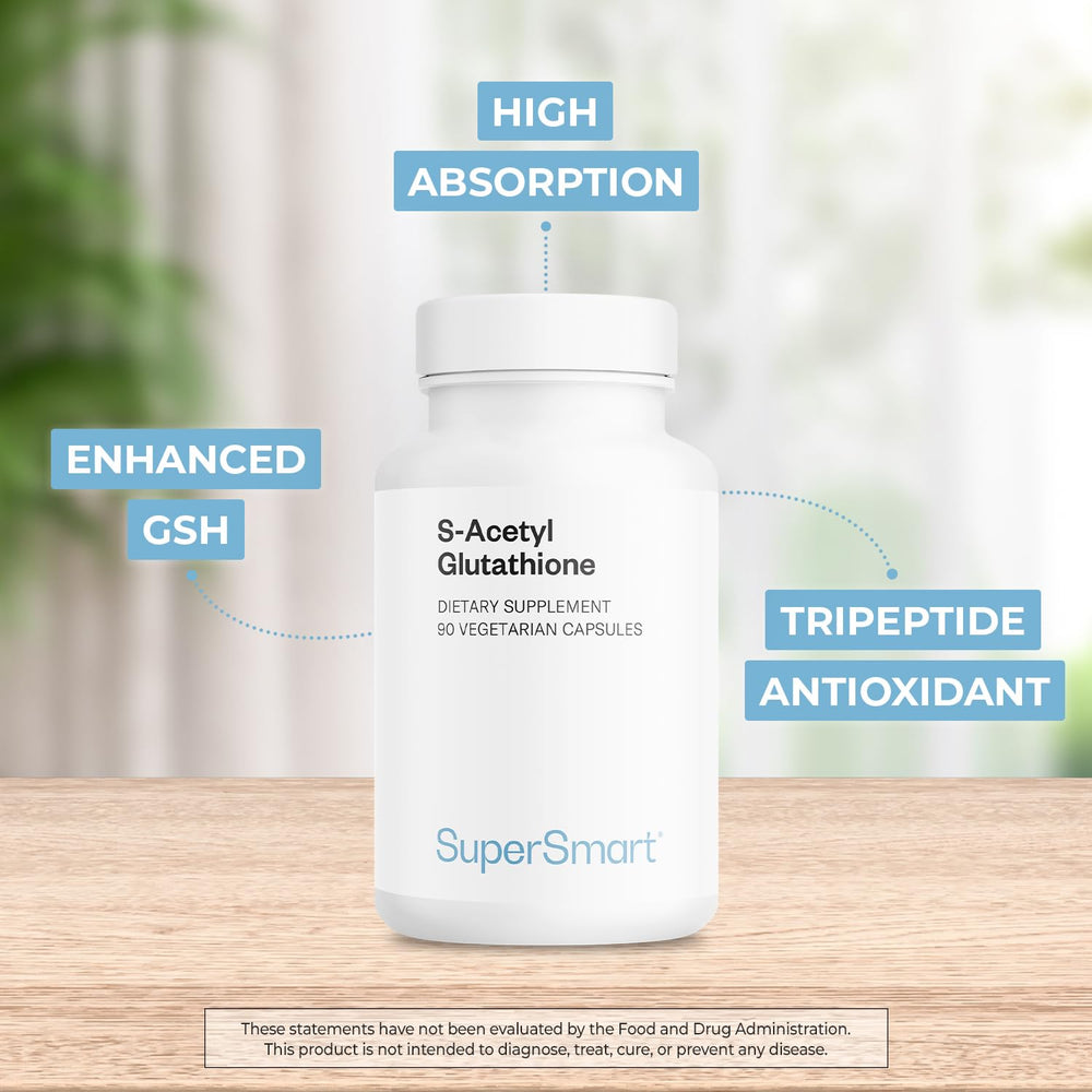 Supersmart SAG bottle label shows 100 mg SAG per capsule.
