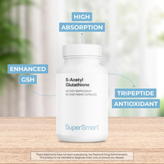 Supersmart SAG bottle label shows 100 mg SAG per capsule.