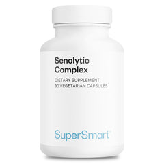 Supersmart Senolytic Complex bottle front for easy daily supplementation.