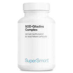 Supersmart SOD Gliadins bottle front with melon-derived SOD for antioxidant support