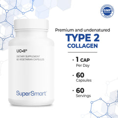 Vegetarian capsules ideal for daily use with Supersmart UC II.