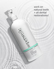 Supersmile Jumbo foaming action closeup illustrates lasting freshness