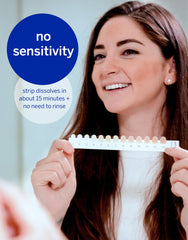 Supersmile Superstrips no-mess format lets you whiten during errands