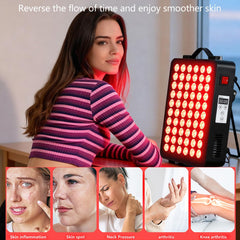 Close-up of 60 LED beads showing high-powered red and infrared output.