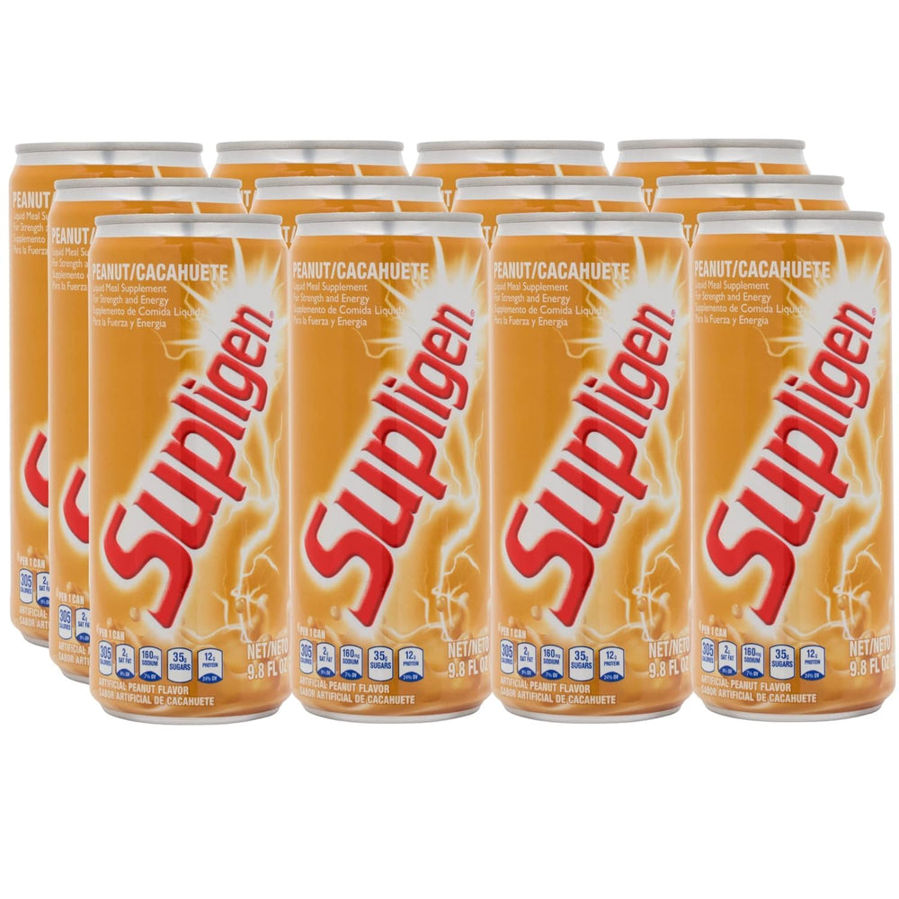 Supligen Peanut Liquid Meal bottle front view for ready-to-drink nutrition.