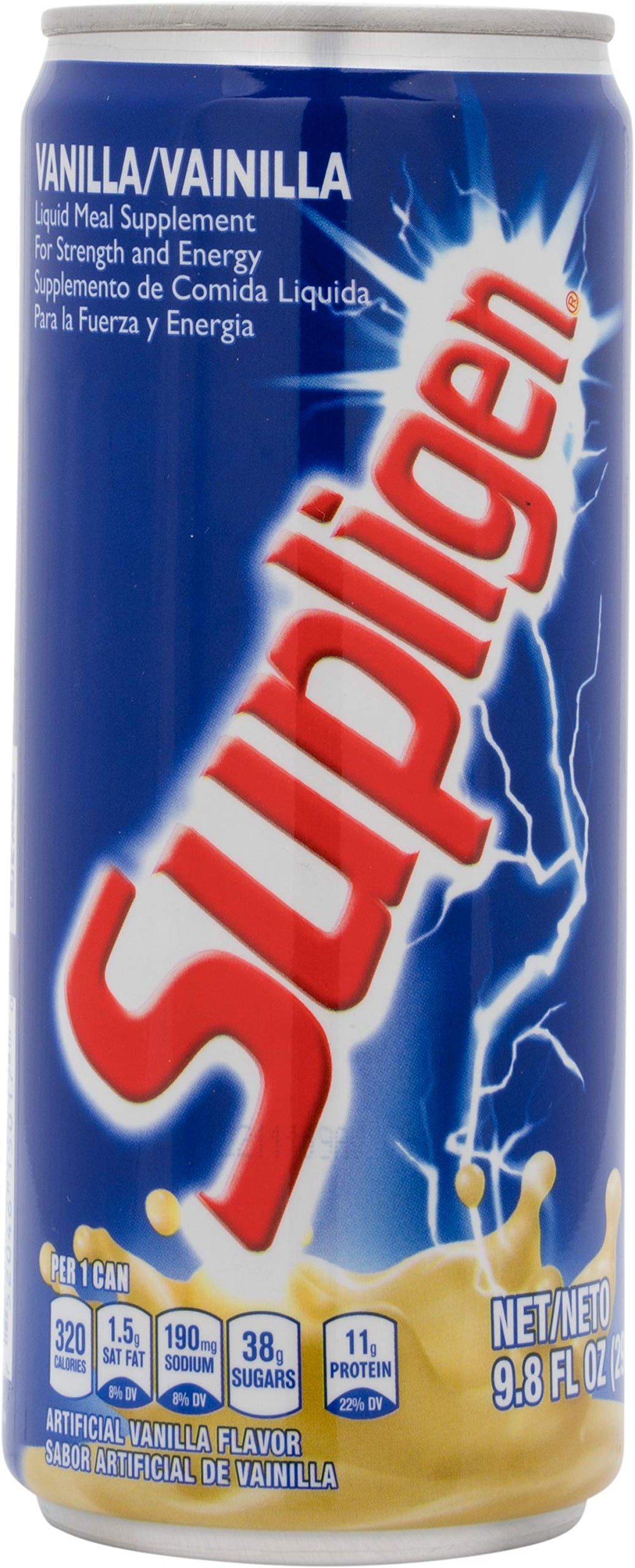 Supligen Vanilla liquid meal bottle with creamy texture for convenient breakfast on the go