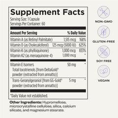 Suppgrade Labs DAKE label detail emphasizing fat-soluble vitamins D-A-K-E.