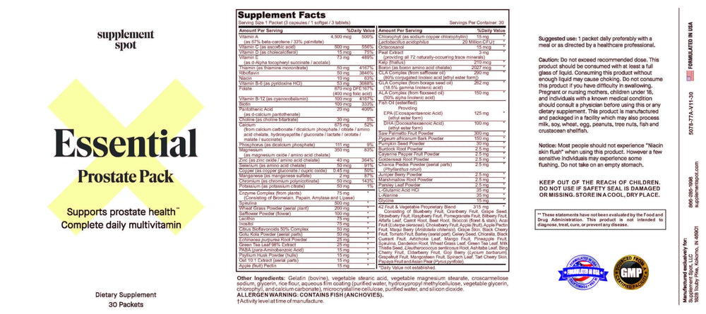 Supplement Spot Amino acids L-alanine and glycine in the blend for daily nutrition.