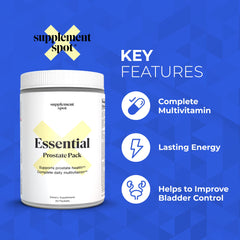 Supplement Spot Daily Multivitamin for Men capsules supporting energy and wellbeing.