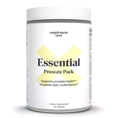 Supplement Spot Essential Prostate Health Pack box with daily packets for ongoing wellness.