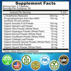 SUPPLEMENTS STUDIO Liposomal Glutathione made-in-USA CGMP facility seal