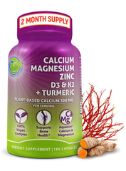 SUPPLEMENTS STUDIO Plant-Based Calcium bottle front promotes vegan bone support