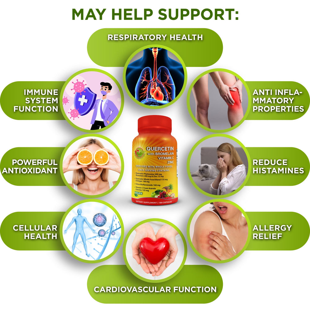 Supplements Studio Quercetin acerola cherry vitamin C for immune support and balance