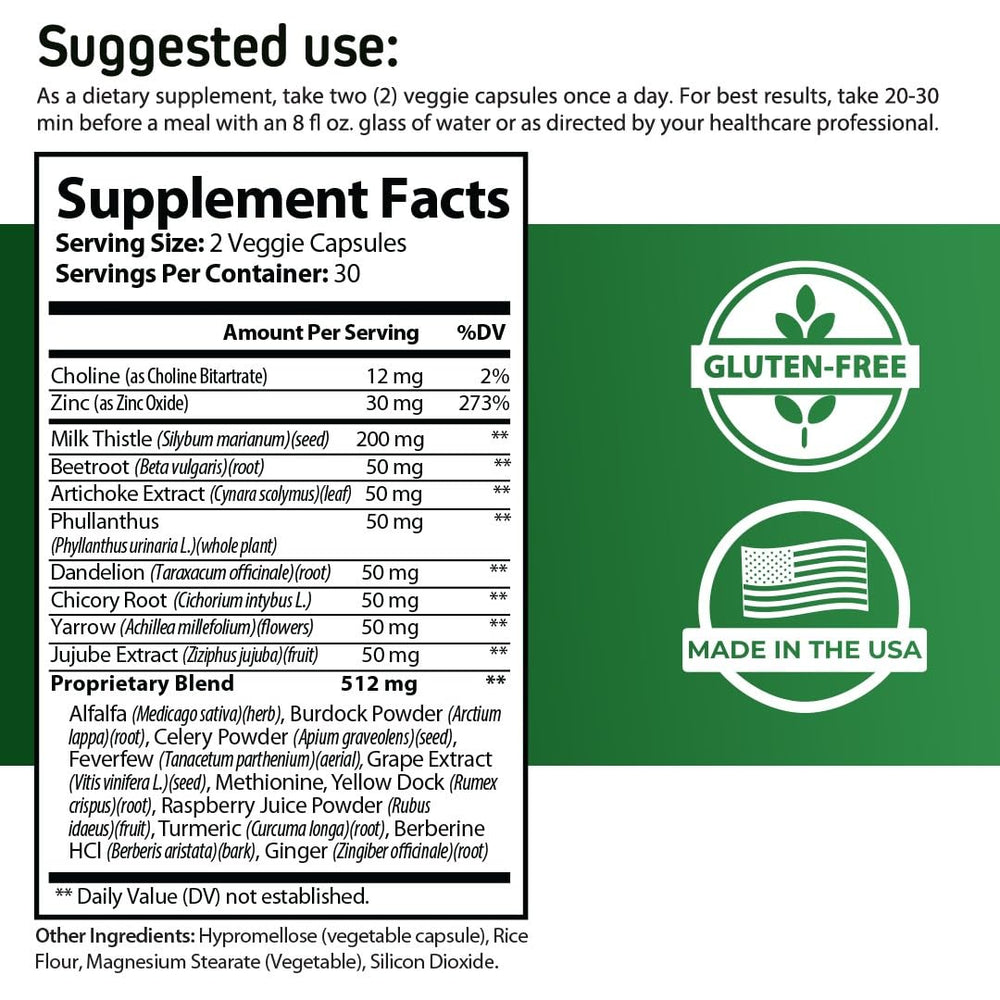Supplevive Urgent Liver 911 herbal blend featuring artichoke and dandelion.