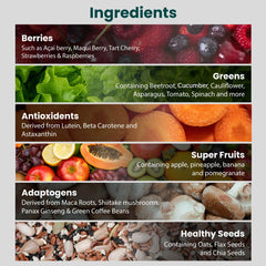 SUPPLY6 360 Greens vegan, gluten-free formula with no added sugar