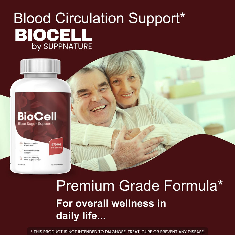 SuppNature Bio Cell capsules closeup for easy daily intake.