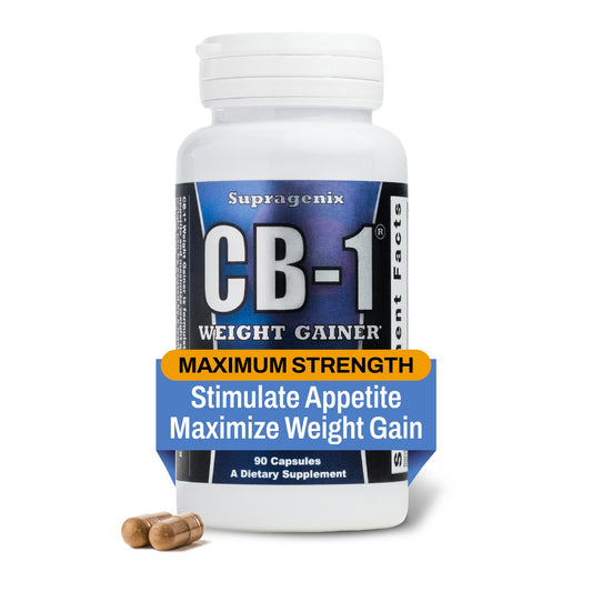 Supragenix CB-1 weight gainer bottle for easy daily use and consistent intake.