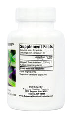 Supreme Nutrition Cissus Supreme label highlights no fillers or binders.