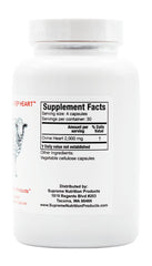 Supreme Nutrition Grass Fed Sheep Heart capsules ready to take with a glass of water
