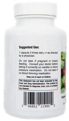 Close-up of Supreme Nutrition Hawthorn capsules in vegetarian formula.