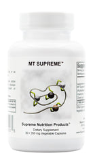 Supreme Nutrition MT Supreme bottle featuring pure herbal capsules for daily wellness