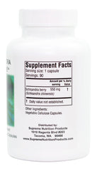 Label highlights 100% pure Schisandra berry and clean ingredients.