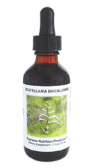 Supreme Nutrition Scutellaria Baicalensis Tincture bottle front for everyday wellness.
