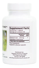 Supreme Nutrition Shatavari Supreme label on packaging confirms purity.