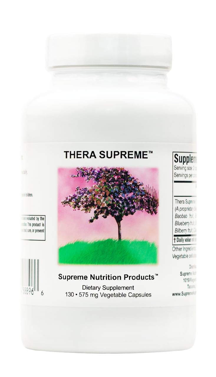 Supreme Nutrition Thera Supreme capsules bottle for easy daily herbal support.