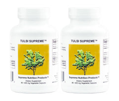 Supreme Nutrition Tulsi Supreme bottle front with holy basil capsules for daily wellness