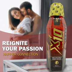 Supreme X10 bottle 500ml side profile highlights convenient size for workouts.