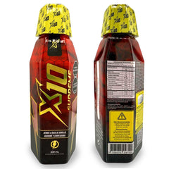 Supreme X10 brand logo enhancing recognizable energy identity.