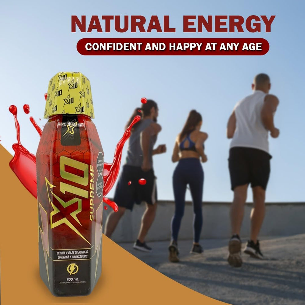 Supreme X10 sachets 7-pack ideal for on-the-go energy before training.