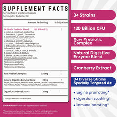 Surebounty Probiotics Women capsules close-up, easy-to-swallow design for daily use.