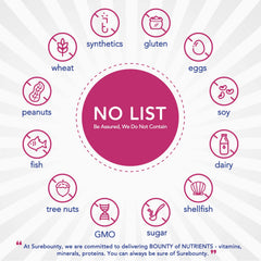 Surebounty Probiotics Women produced in a GMP facility for quality and safety.