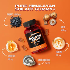 Susnen Power Gummies close-up texture highlighting chewy, fruit-flavored consistency.
