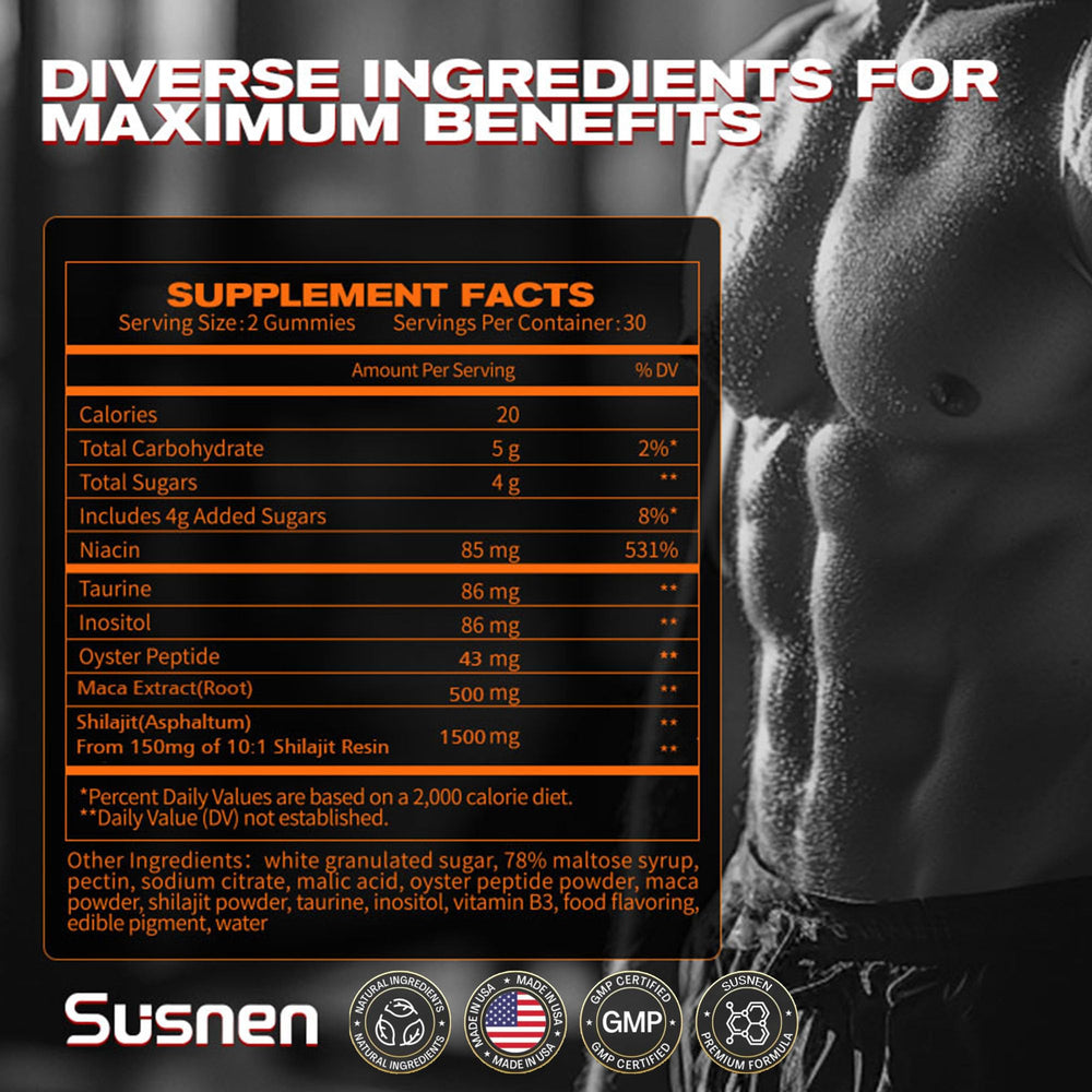 Susnen Power Gummies daily usage scene for sustained energy.