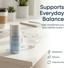SUUDUUL Liver Support daily routine image suggests simple wellness