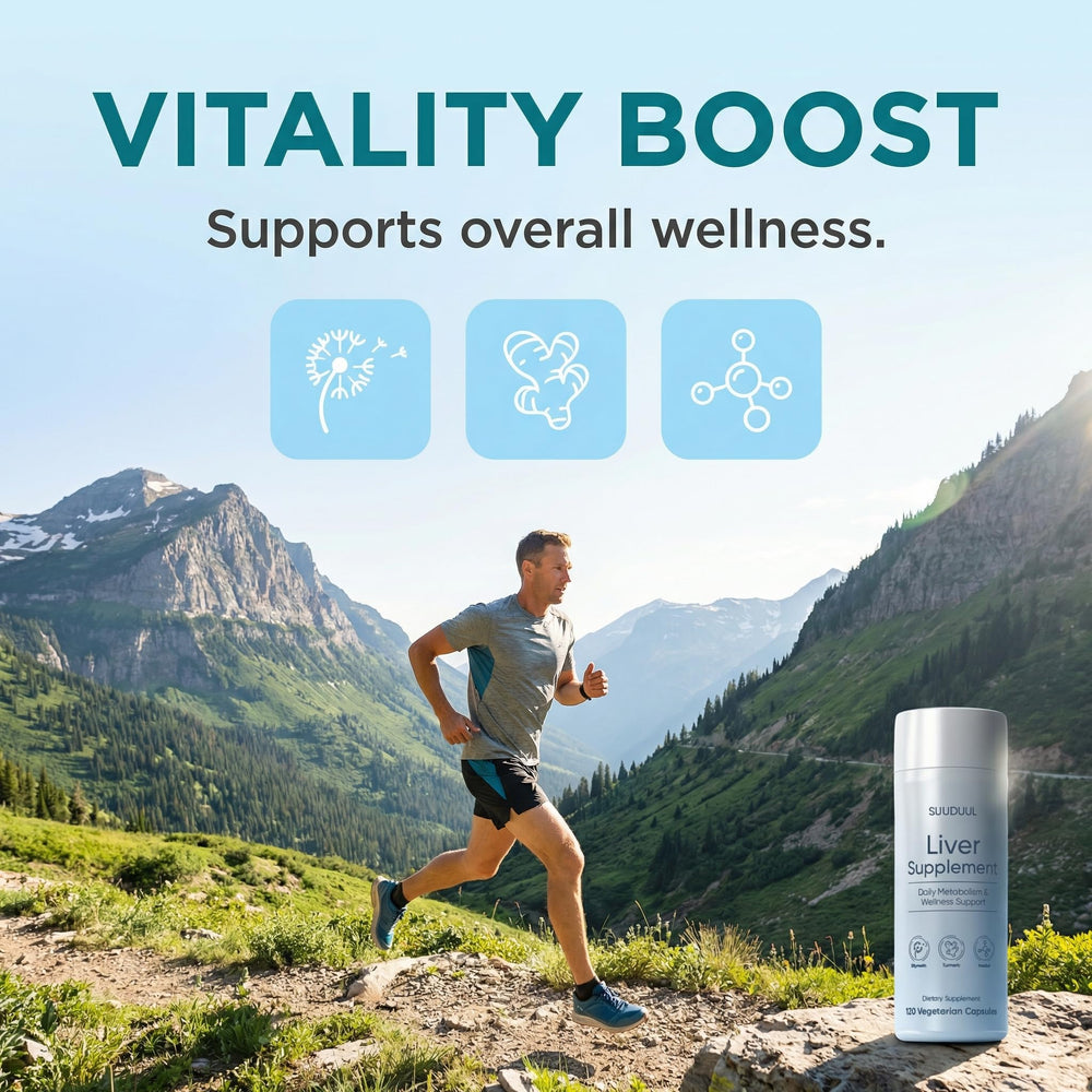 SUUDUUL Liver Support packaging reflects modern wellness and ease