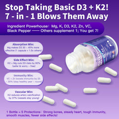 SUWENY D3 K2 formula supports relaxed muscles and nerve function