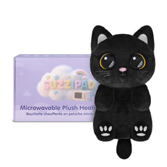 Suzzipad Black Cat heating pad suited for travel and on-the-go warmth