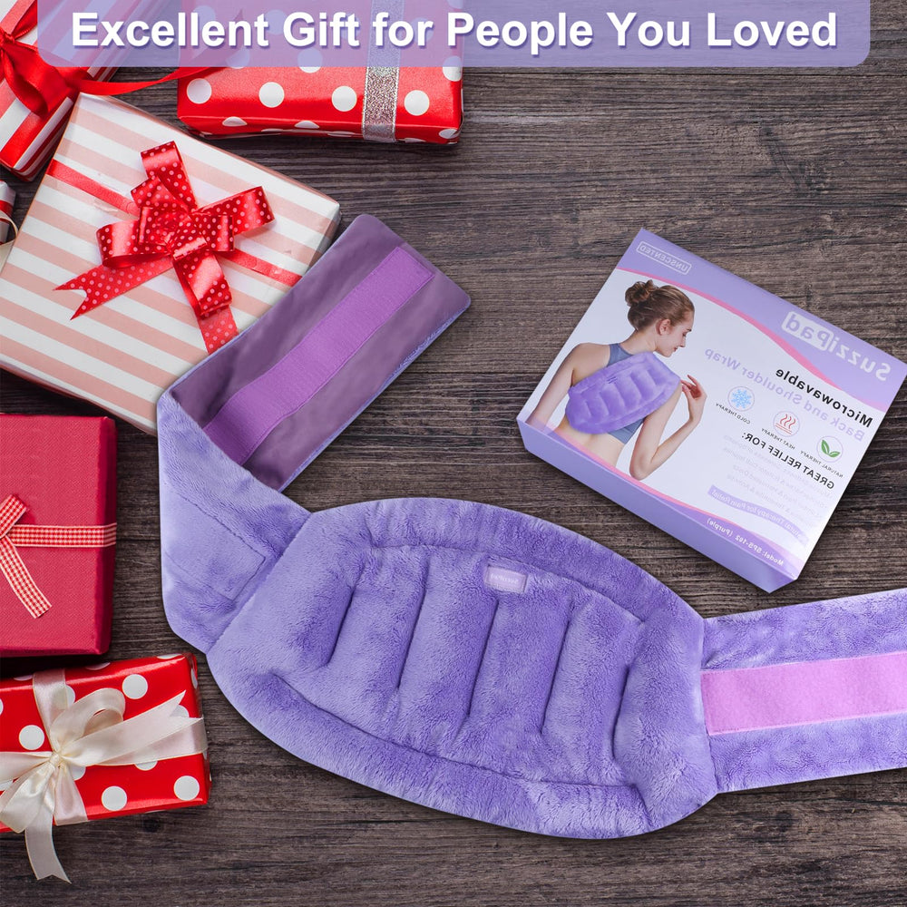SuzziPad therapy coverage supports full-back warmth and comfort