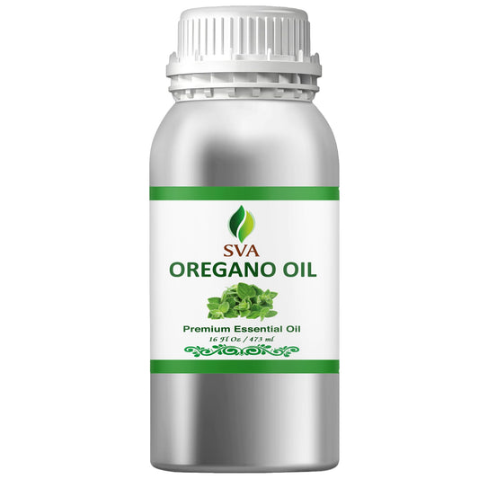 SVA Organics oregano oil bottle closeup for diffusion and DIY blends.