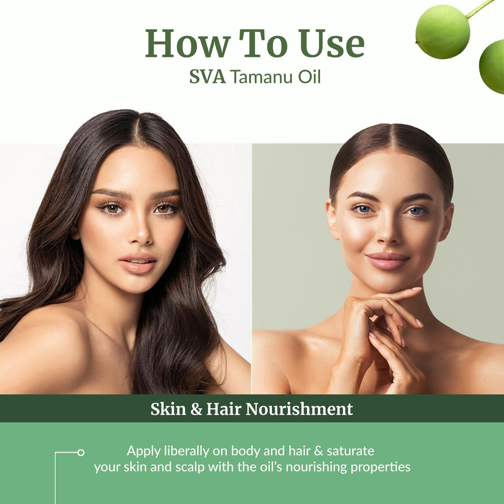 SVA Tamanu Seed Oil for hair and scalp massage