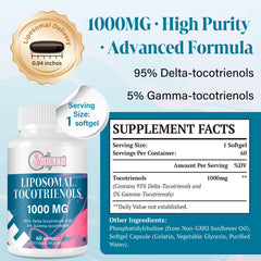 Svaiketa liposomal tocotrienols softgels close-up for easy daily intake.