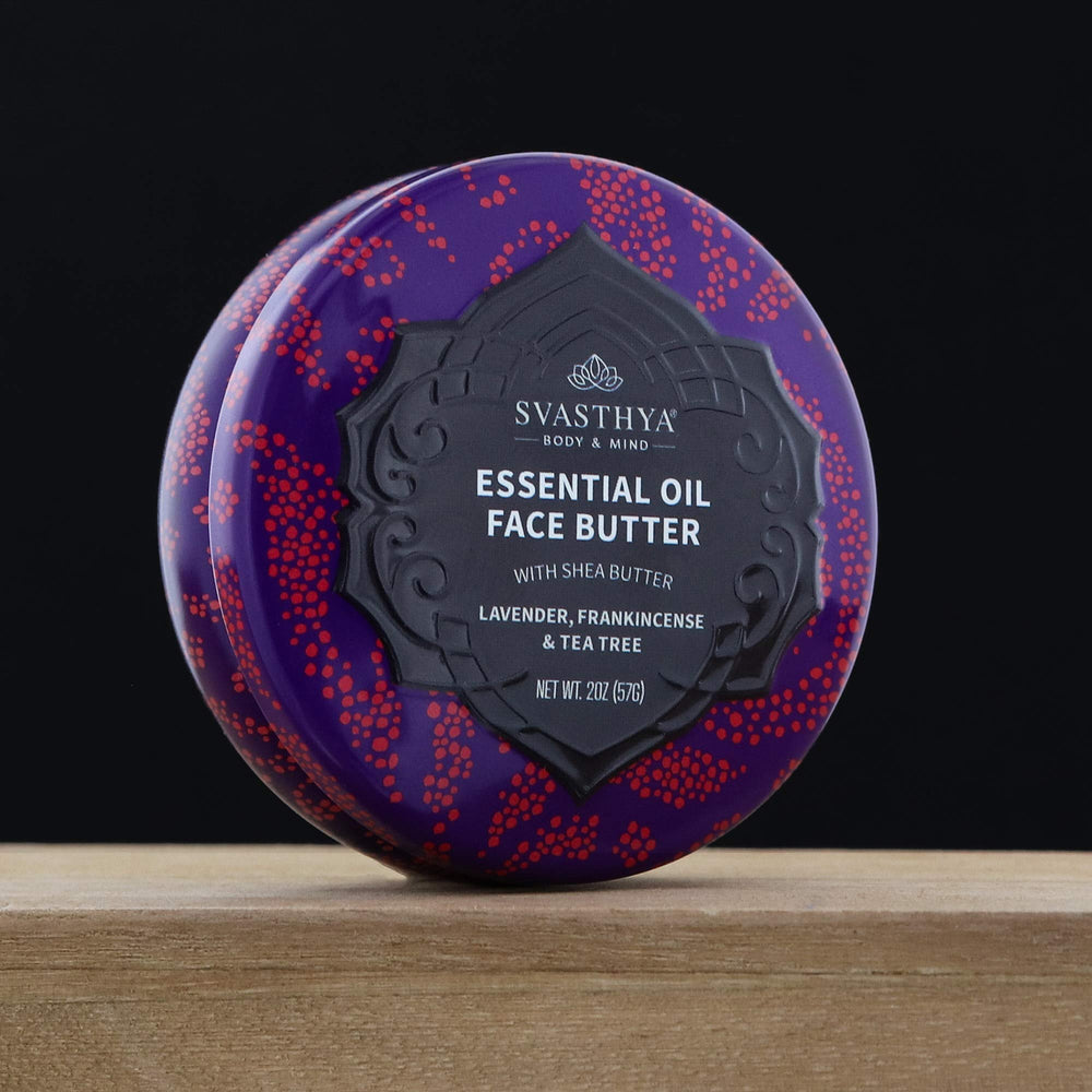 Svasthya Face Butter jar rich in shea and argan for hydration.